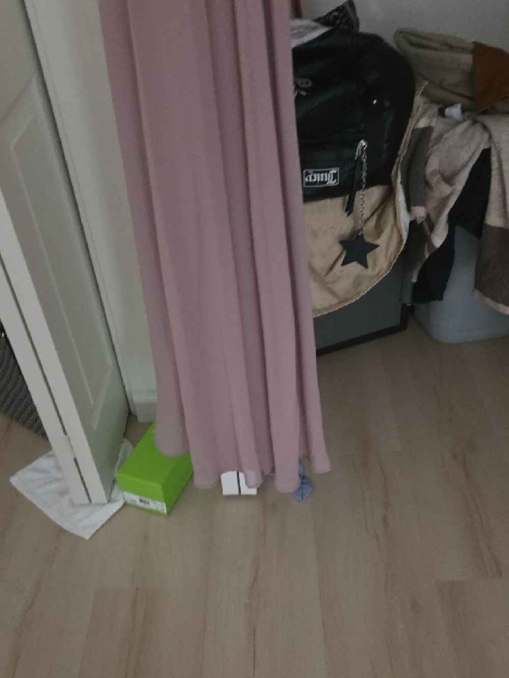 Lulu's Dusty Rose Ruffle V-Neck Maxi Dress - Picture 5 of 9